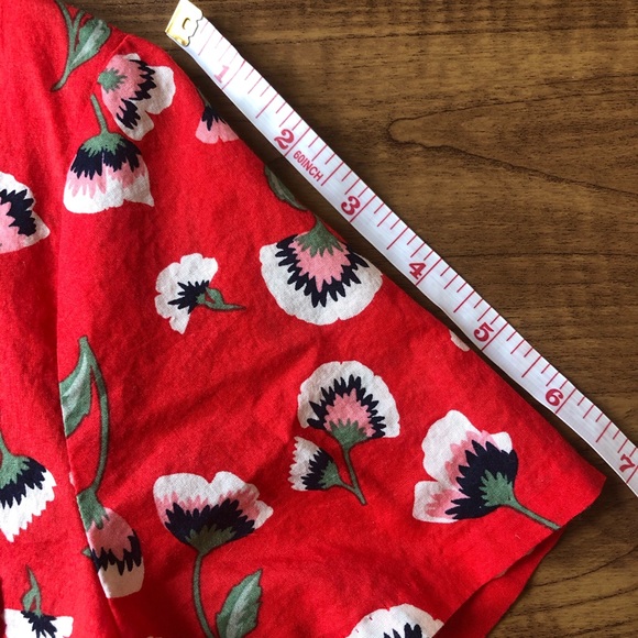 J Crew tie-front foral button down blouse - Picture 5 of 14